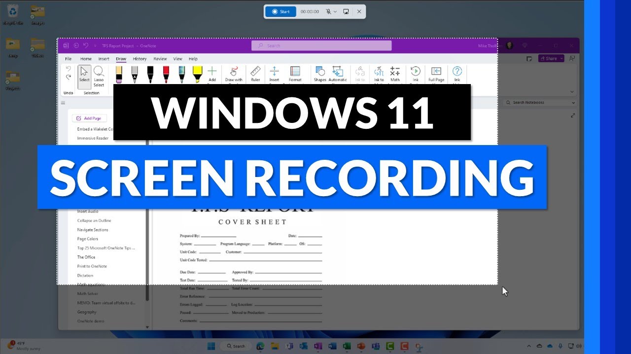 Средство записи экрана Windows 11 с функцией «Ножницы» ✂️