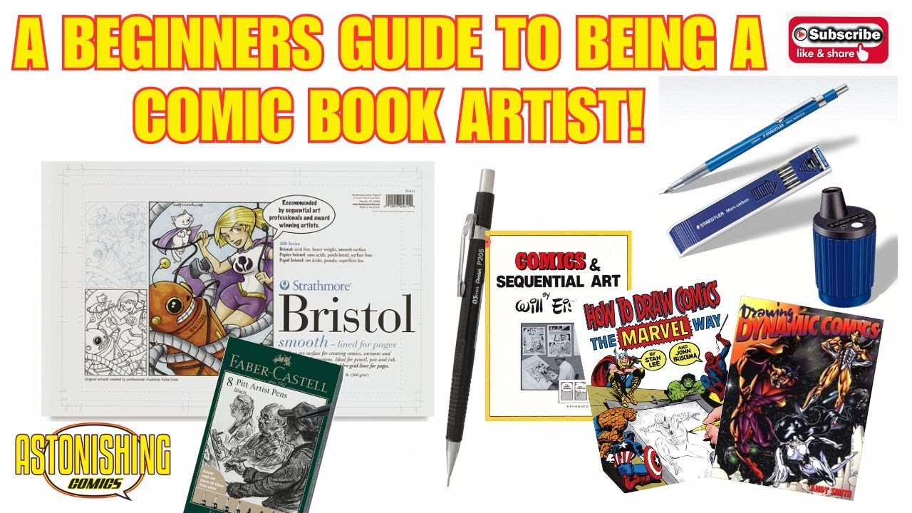How to Become a Comic Book Artist: Essential Tools, Books, and Programs for Beginners! ✍️✨