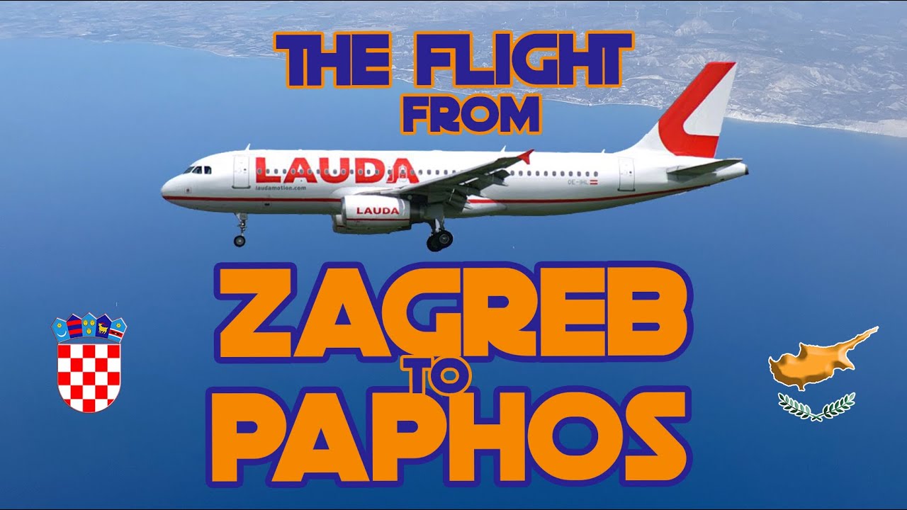 The flight from Zagreb to Paphos