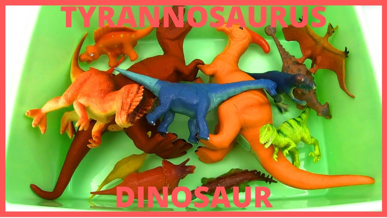 Learn DINOSAUR Names for kids TYRANNOSAURUS TRICERATOPS English Korean. 공룡 이름 배우기  공룡 티라노사우르스 영어