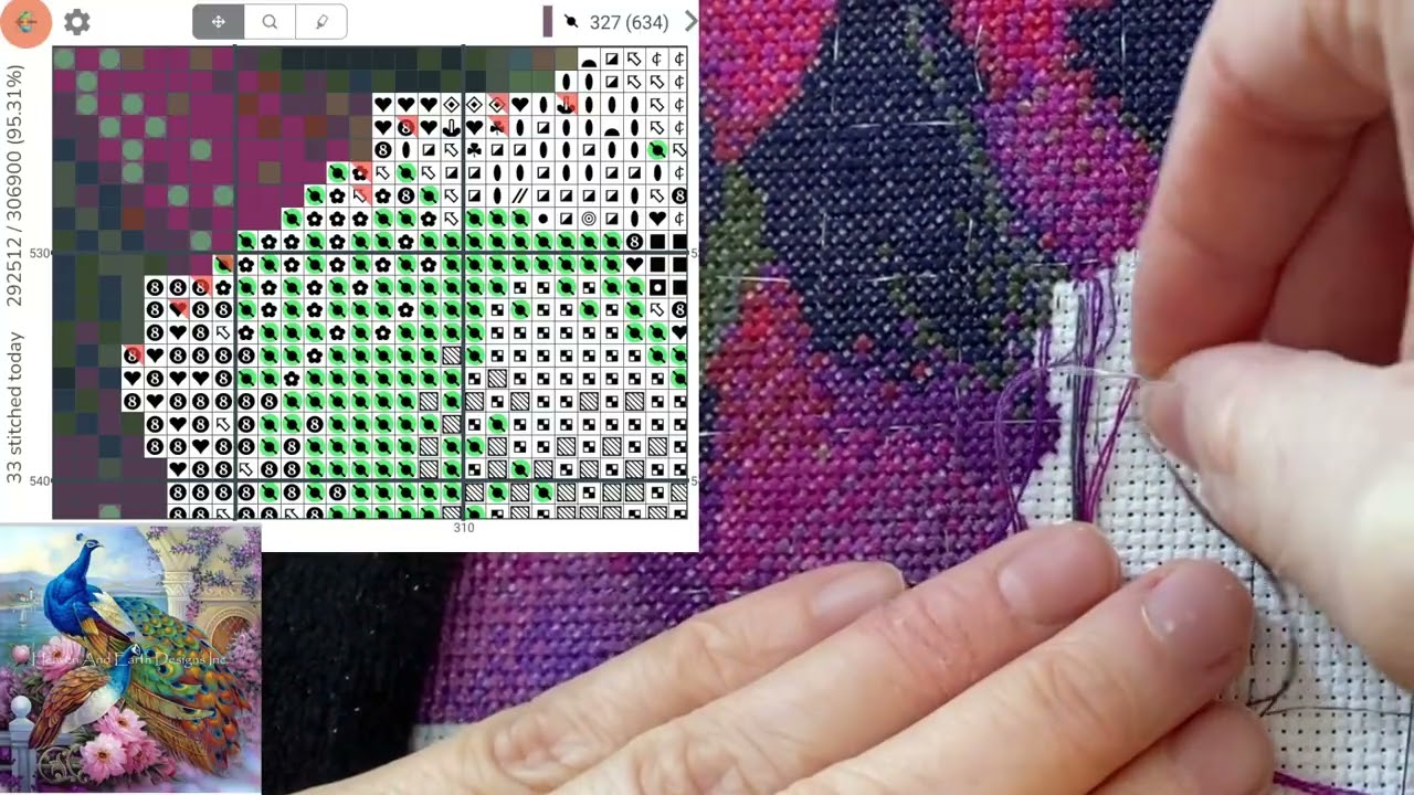 Cross Stitch: Stitch With Me #443 (with talking)