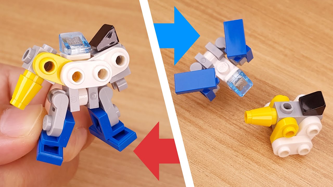 LEGO кирпичный робот - учебник по роботу-трансформеру - Poncho Boy