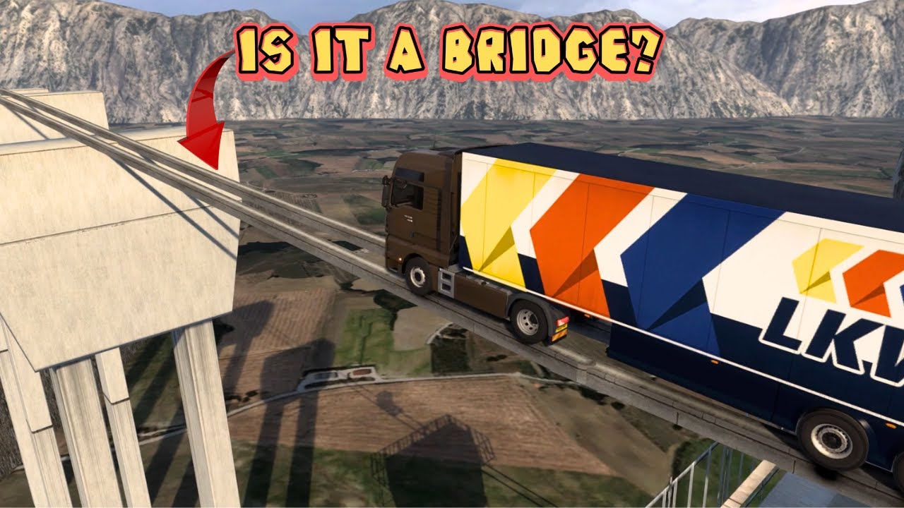 Realistic Dangerous Roads Challenge! 🔥 Steep Cliffs, Rails & Bridges &ndash; ETS2