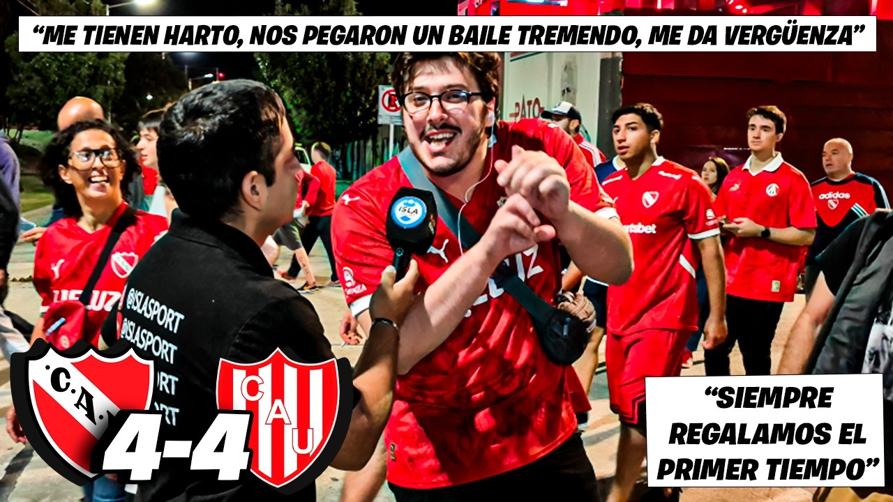 REACCIÓN CON HINCHAS 🎙👹 - INDEPENDIENTE 4-4 UNIÓN - FECHA 10 - LIGA ARGENTINA - APERTURA🏆