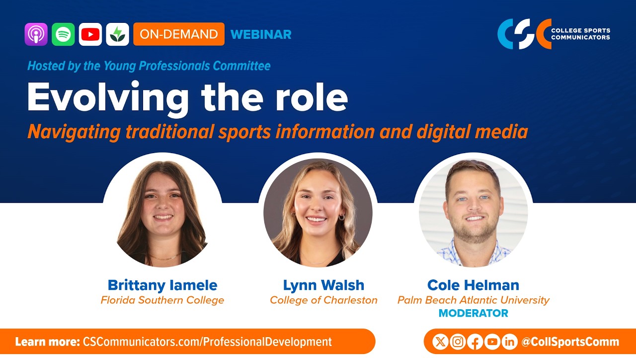 Evolving the role: navigating traditional sports information and digital media | On-demand webinar