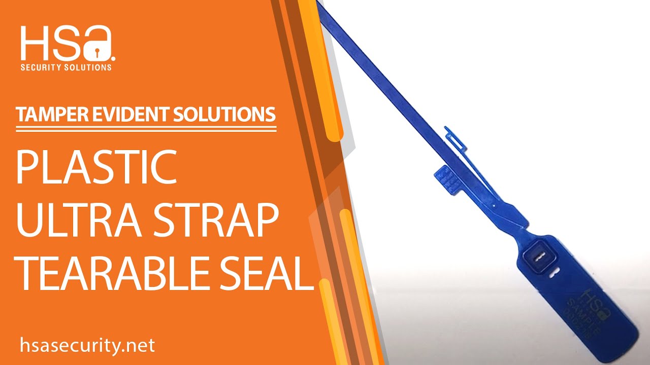 Tamper Evident Tearable Strap Seal | Plastic Seal | Security Seal | Customizable | HSA Security