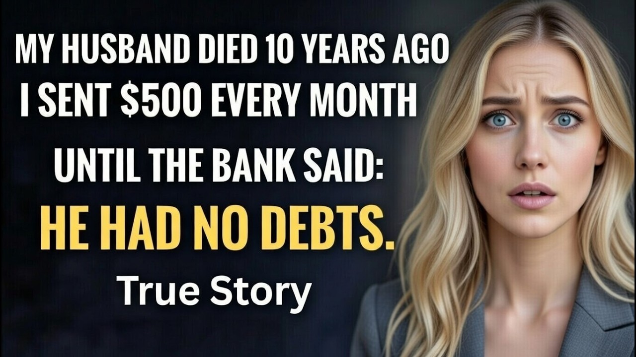 My Husband Died 10 Years Ago. Every Month I Sent $500 for His “Debts”… Until One Day