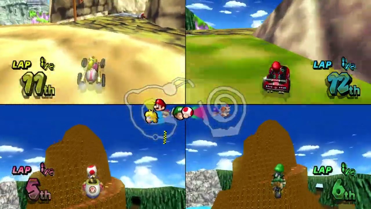 Mario Kart Wii Custom Tracks (Wiimms) ✦ 4 Players #811 (3 Tracks) 150cc