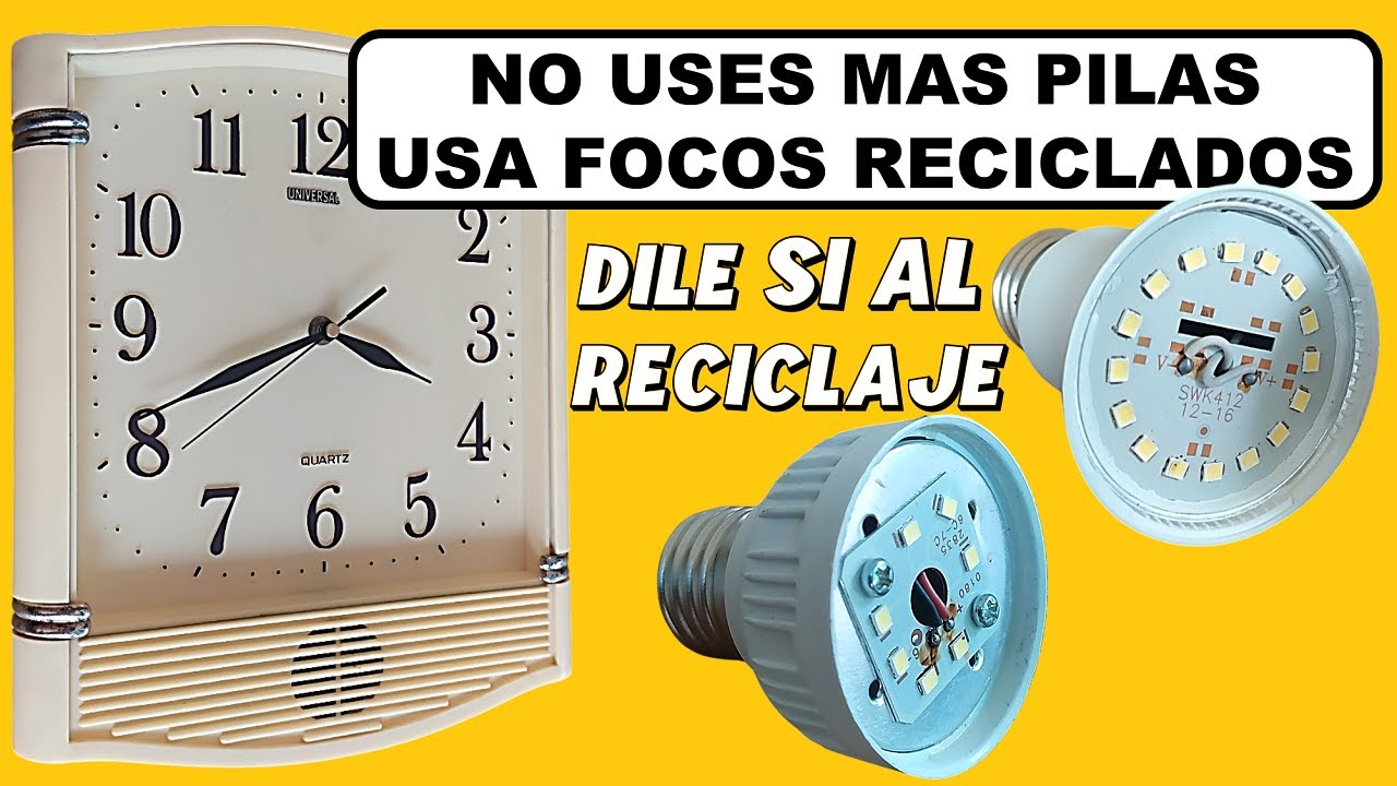 Usa Focos Reciclados y así NO tendrás que usar MAS PILAS en tus Equipos Electrónicos.