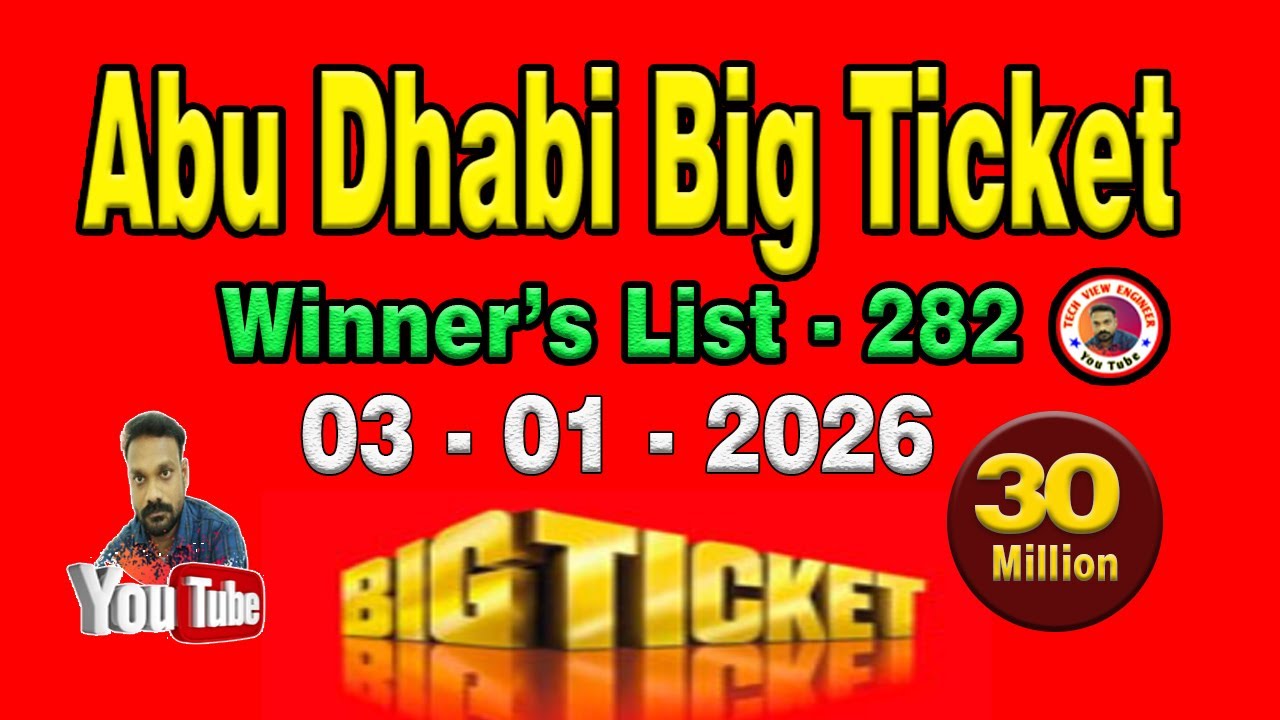 Big Ticket Live Draw Series 282🏅 Grand Prize AED 30 Million and Car BMW M440i / Jan 3rd 2026 Update