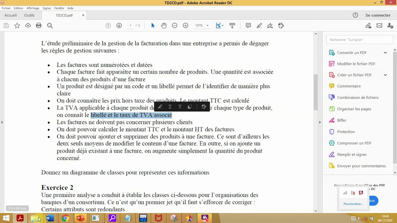 Diagramme de classe ex2