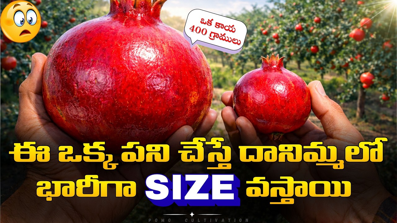 ఈ ఒక్క పని చేస్తే దానిమ్మలో భారీగా SIZE వస్తాయి