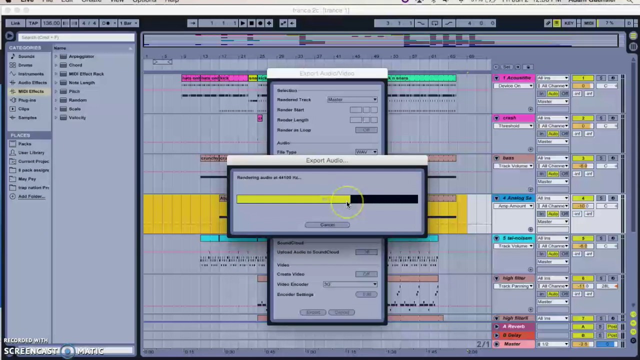 Exporting from Ableton and creating mp3s