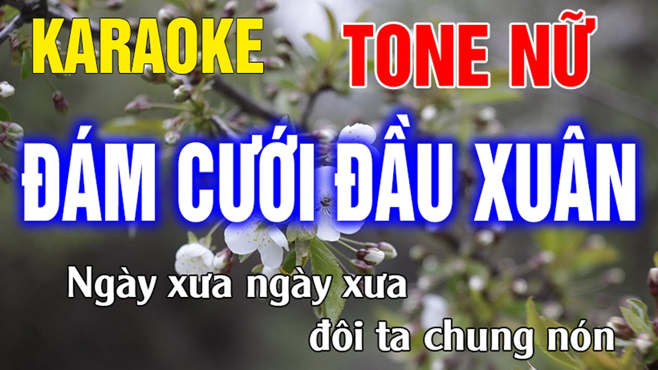 Đám Cưới Đầu Xuân Karaoke Tone Nữ Nhạc Sống - Phối Hay Dễ Hát - Karaoke Thế Khang