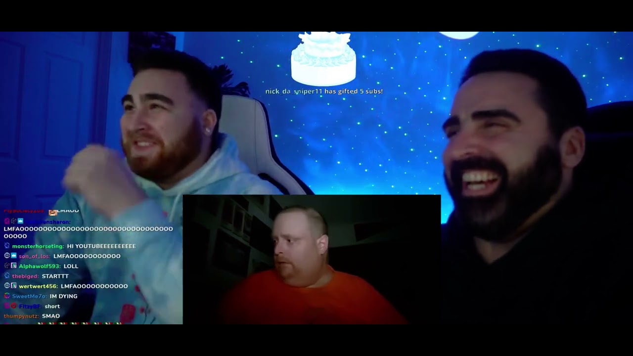Los and Wad try not to laugh with forfeit