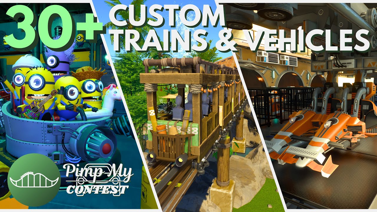 30+ CUSTOM TRAINS & VEHICLES That YOU Can Use | Planet Coaster 2