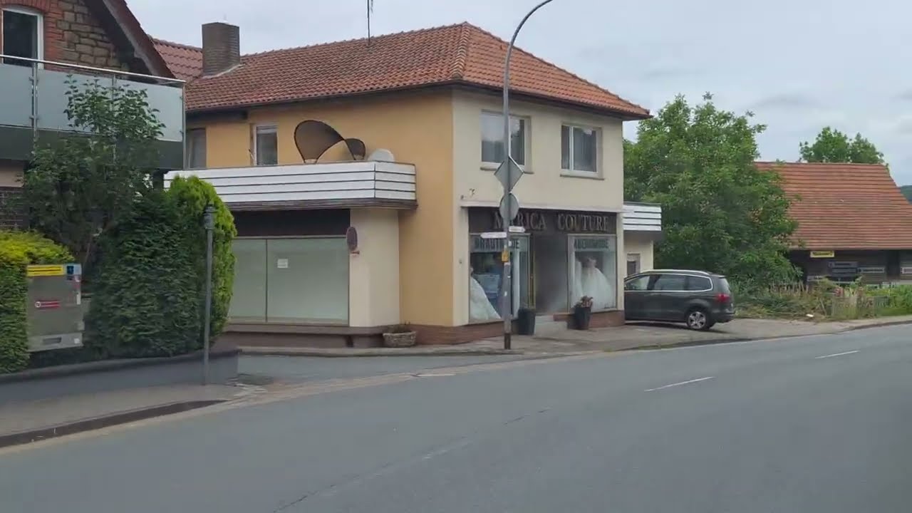 Fahrt aus Richtung Tevenhausen (Kalletal) nach Bad Oeynhausen (Minden-Lübbecke) Nordrhein-Westfalen