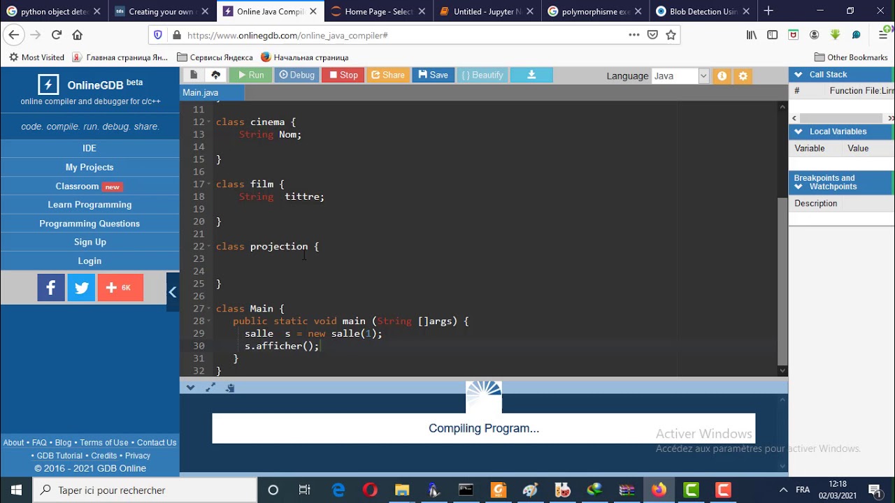 programmation JAVA (composition - aggregation - classe d'association )