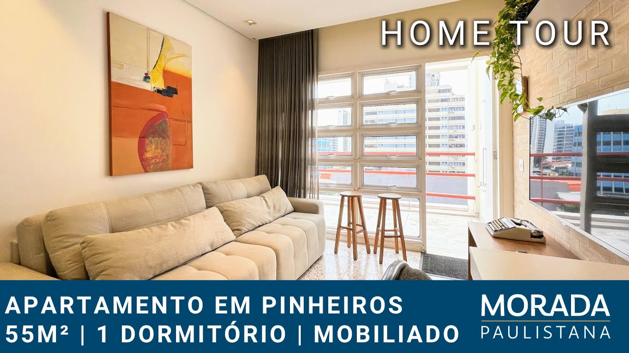 Apartamento mobiliado em Pinheiros com 55m² no último andar - São Paulo - SP - MRP184
