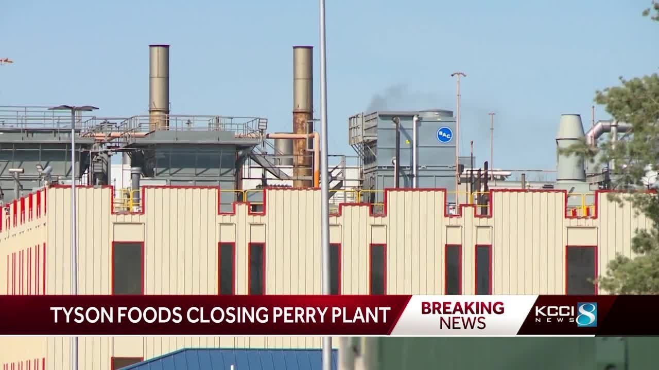 Tyson Foods pork plant in Perry, Iowa closing