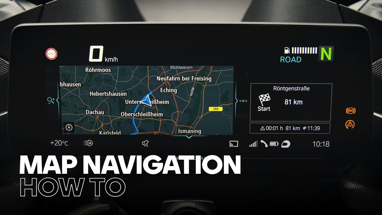 HOW TO Use Map Navigation with the BMW Motorrad Connected App and the new 10.25&rdquo; TFT Display