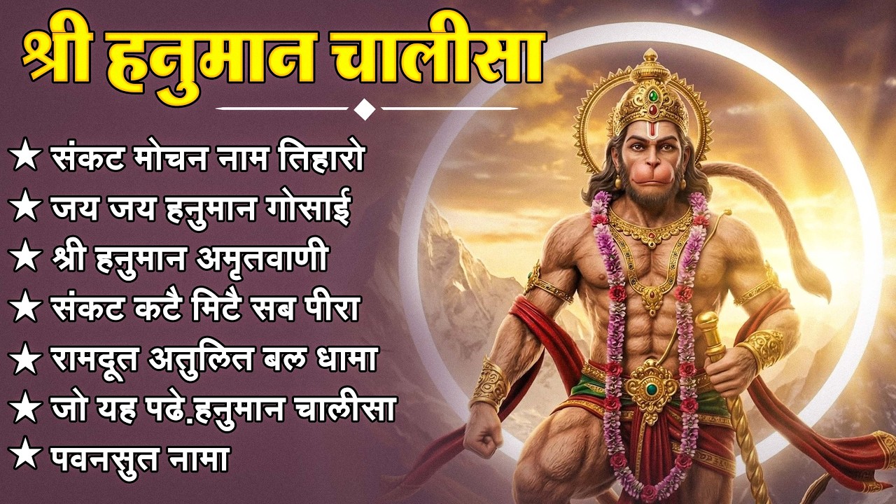 श्री हनुमान चालीसा 🌺🙏 shree hanuman chalisa original video 🙏🌺 gulshan kumar hariharan full hd