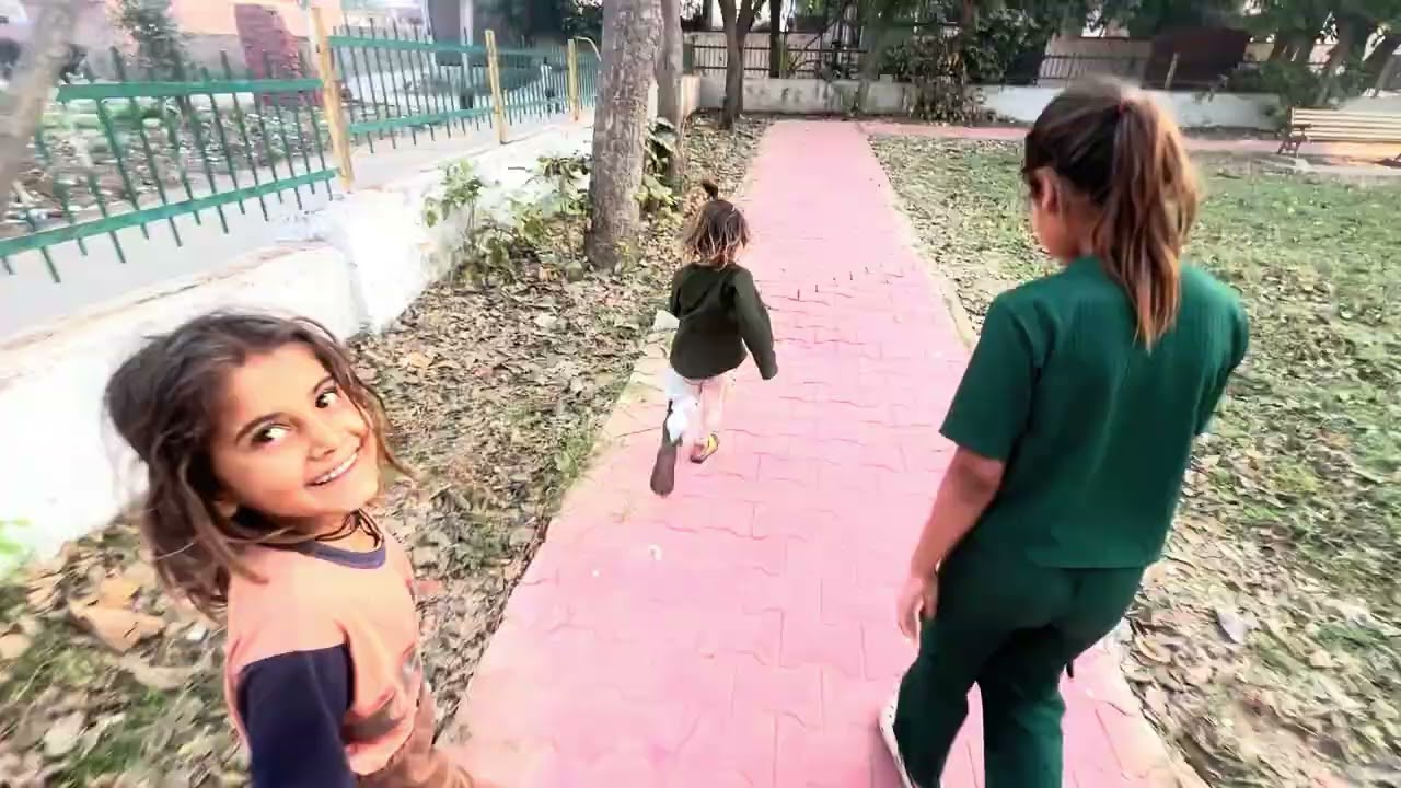 Morning walk with my little friends