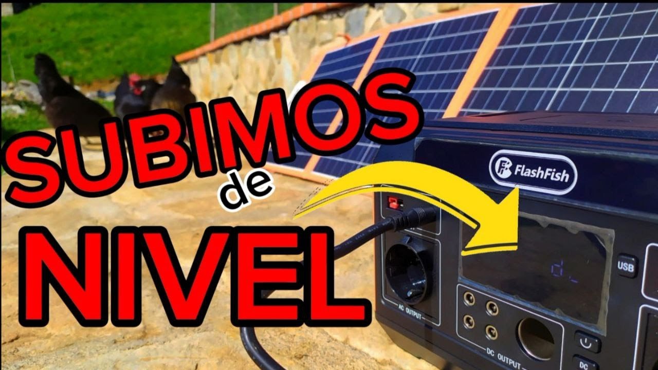 Nos regalan un FLASHFISH P60+PLACA SOLAR100w🎁(Se hizo la luz)🤩