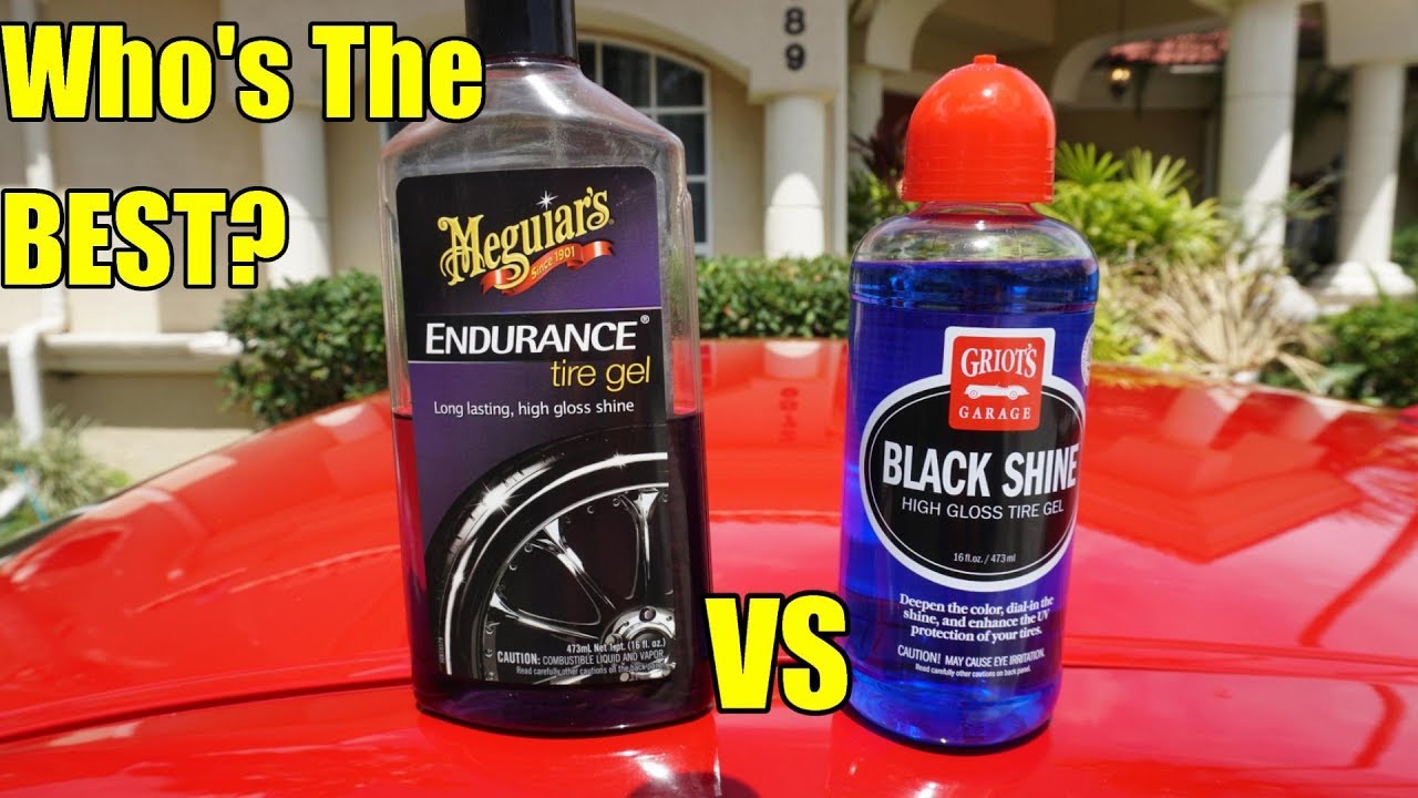 Meguiar's Endurance Gel VS Griot's Garage Black Shine Tire Gel Comparison on my GTR.