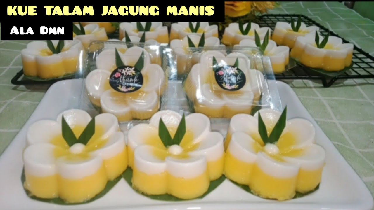 KREASI OLAHAN JAGUNG MANIS, JADI KUE TALAM JAGUNG yang Lembut, Enak dan Legit @DapurMamaNinda