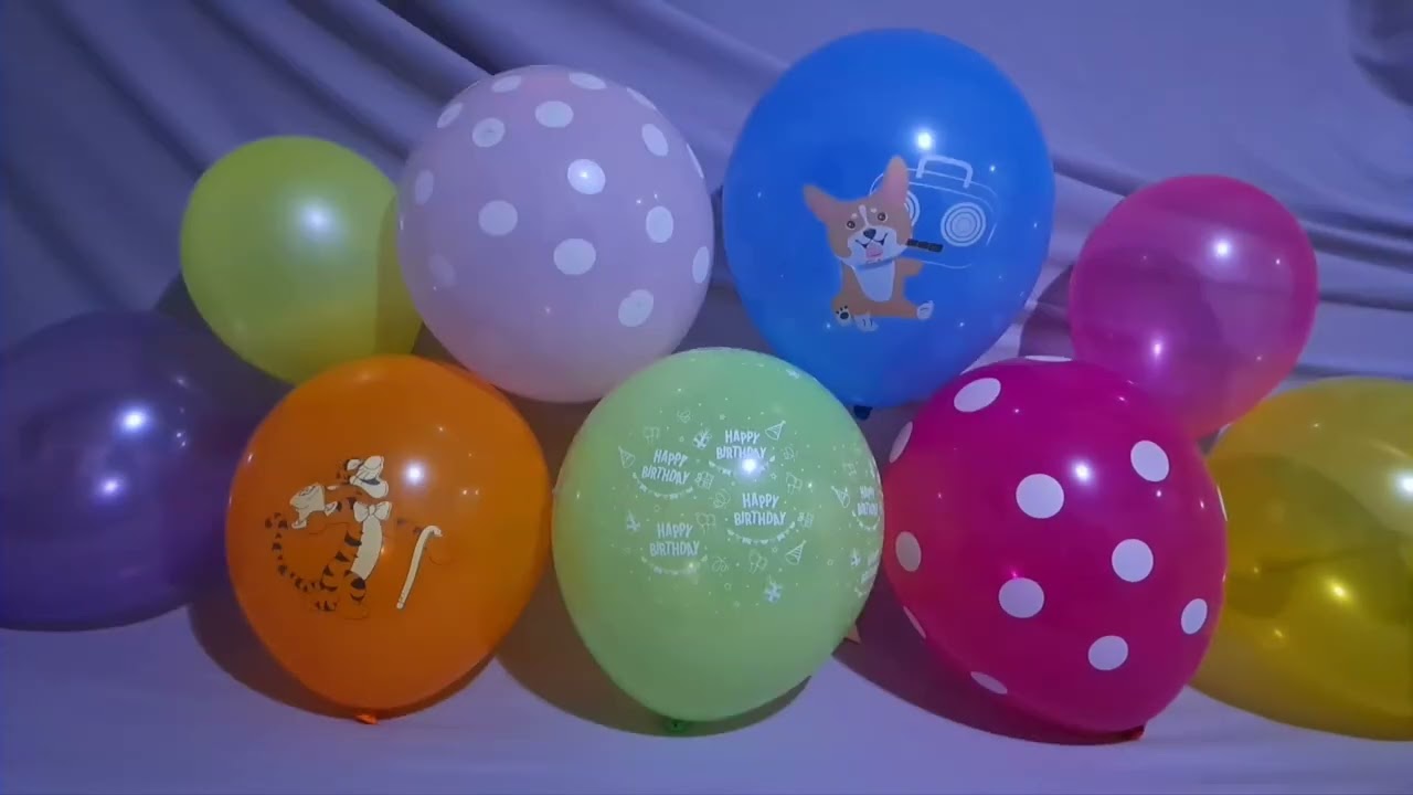 FUN BIRTHDAY BALLOONS POP PART 751!!!