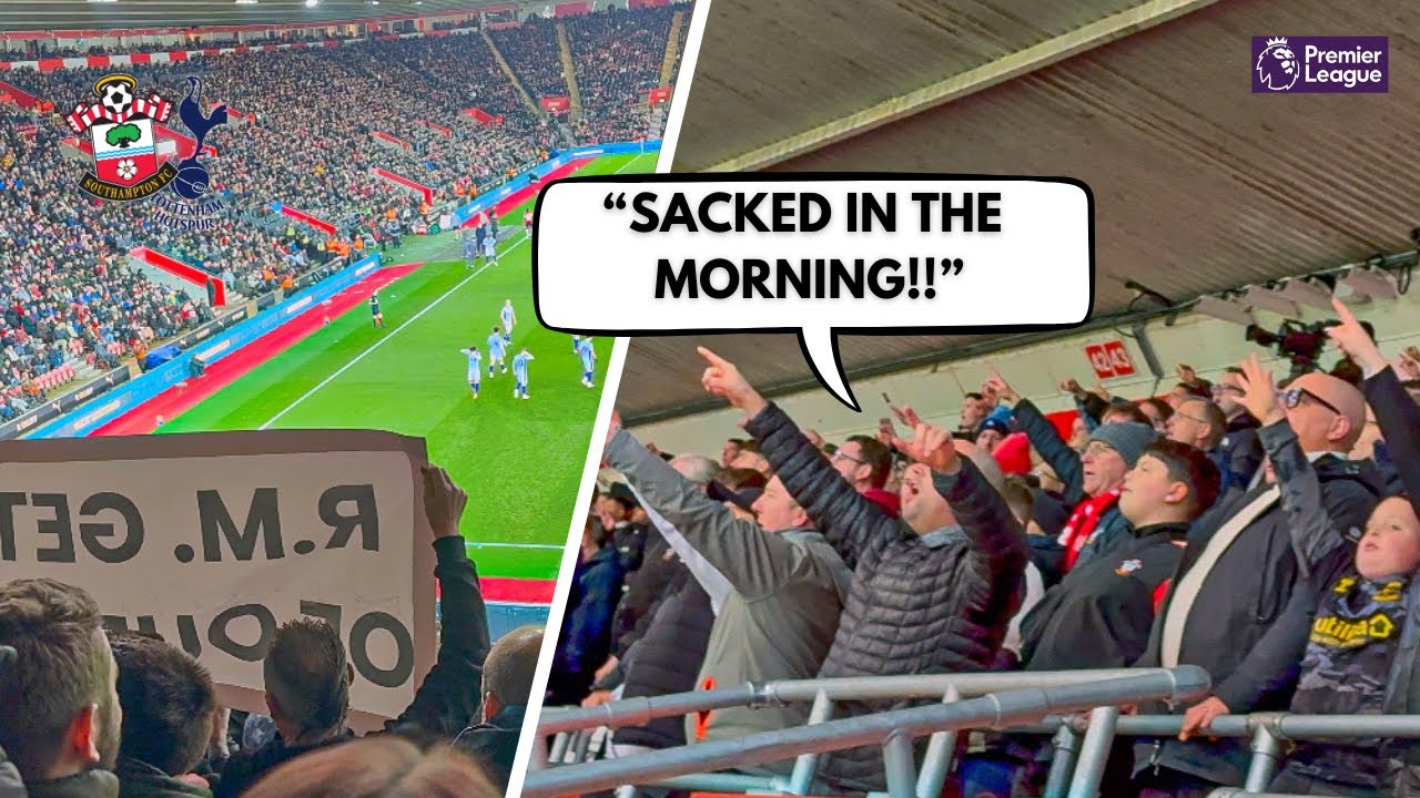 Ugly Scenes at St Mary’s as Angry Southampton Fans Chant for the Manager to Go!!