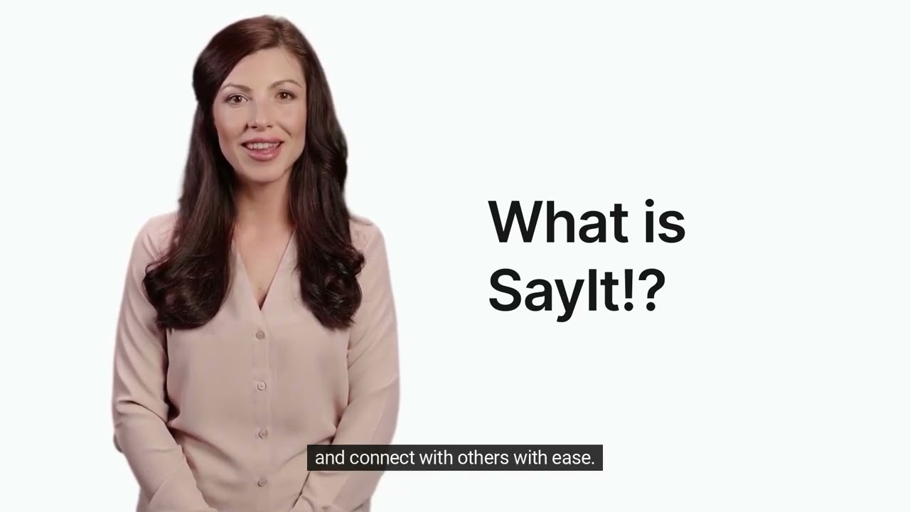 What is SayIt!? - easy AAC