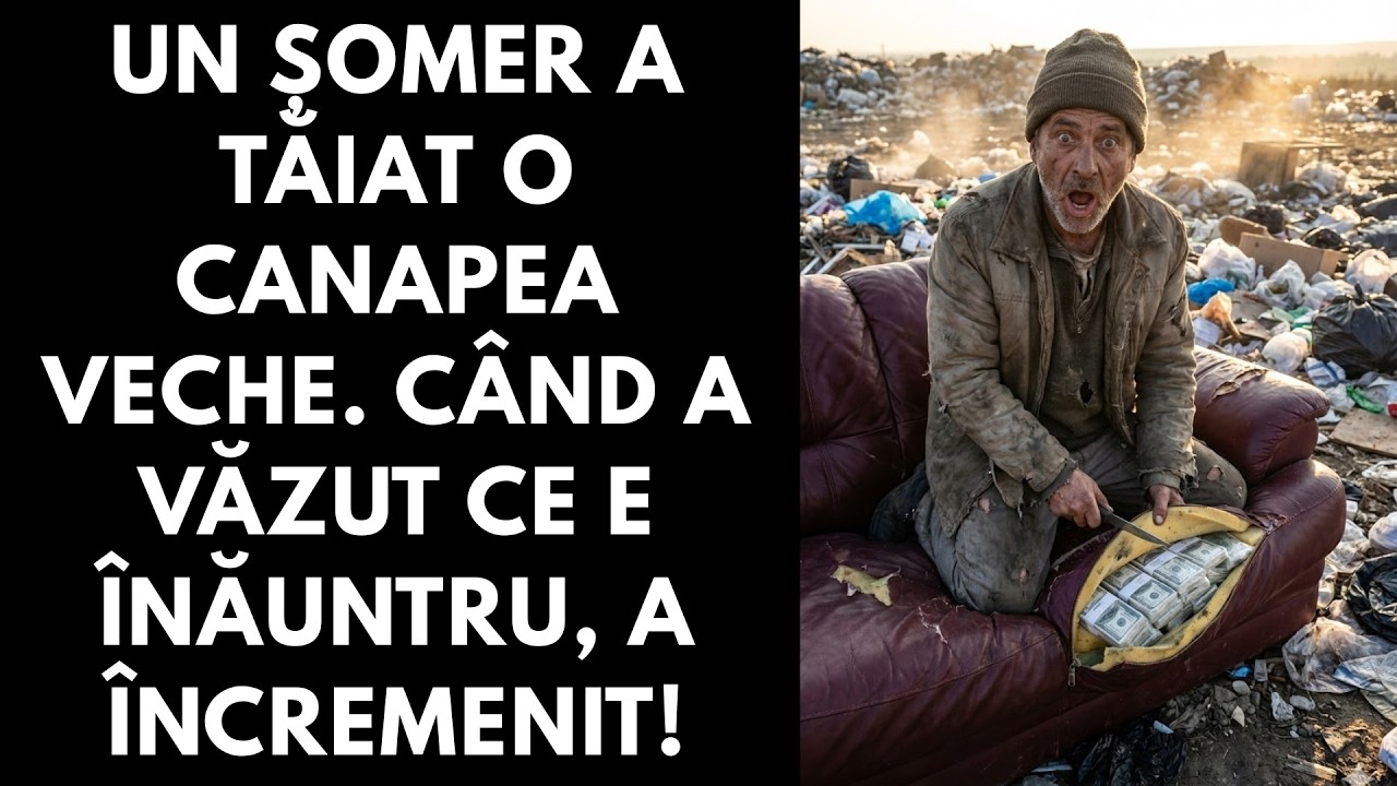 Un șomer a tăiat o canapea veche. Când a văzut ce e înăuntru, a încremenit!