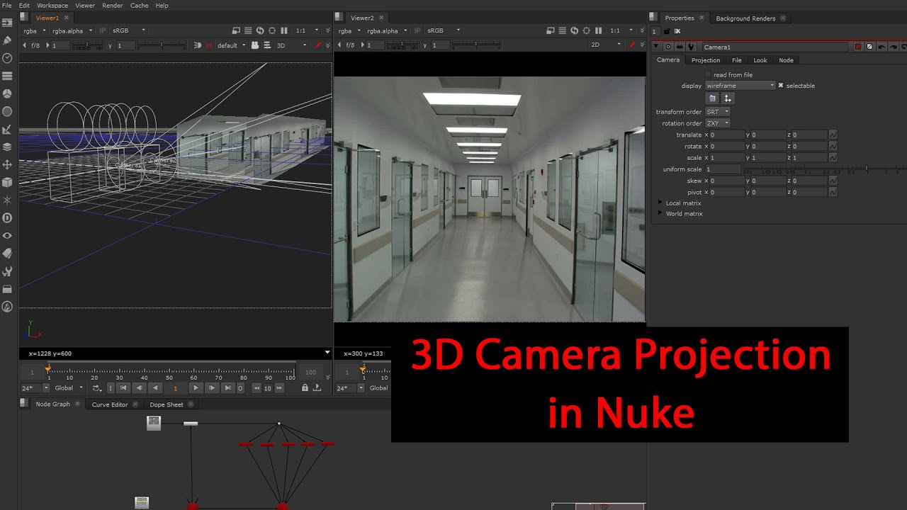 Camera projection in nuke