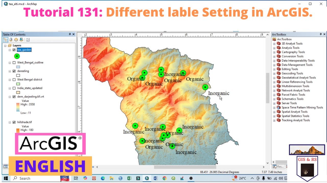 Different label Setting in ArcGIS