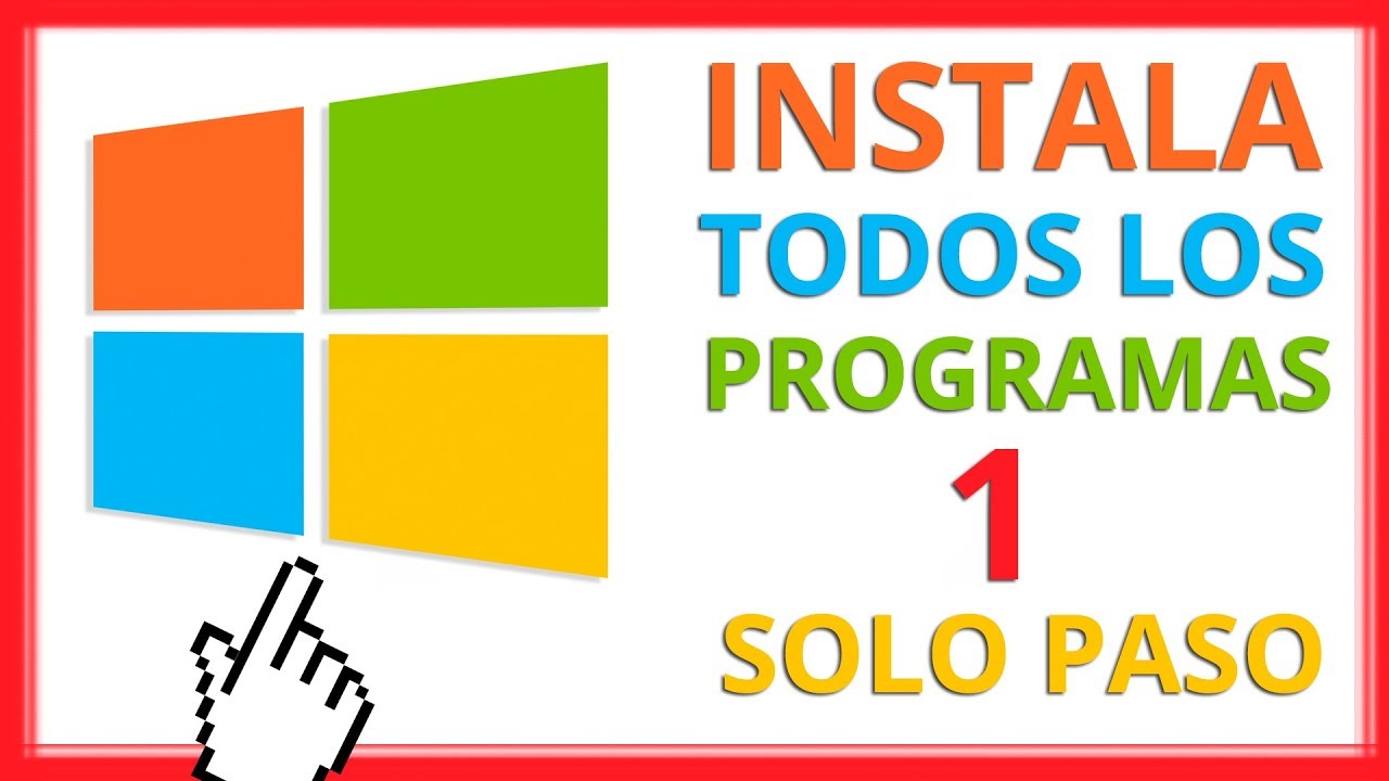 Instalar TODOS los Programas que Necesitas para Windows en 1 Solo Paso Sin Asistentes 😲 (INCRE&Iacute;BLE)