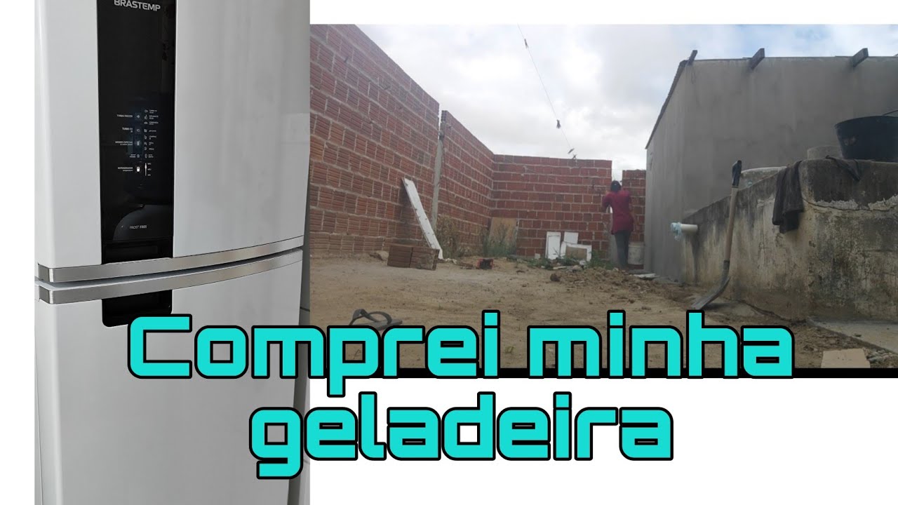 Abri passagem pra água passar/ minha geladeira chegou!