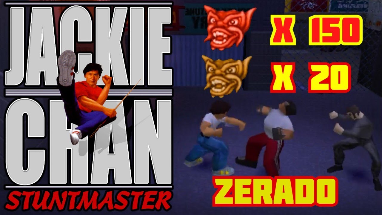 Jackie Chan do PS1 - ZERADO 100% - Todos os Dragões encontrados! no The Stuntmaster!!