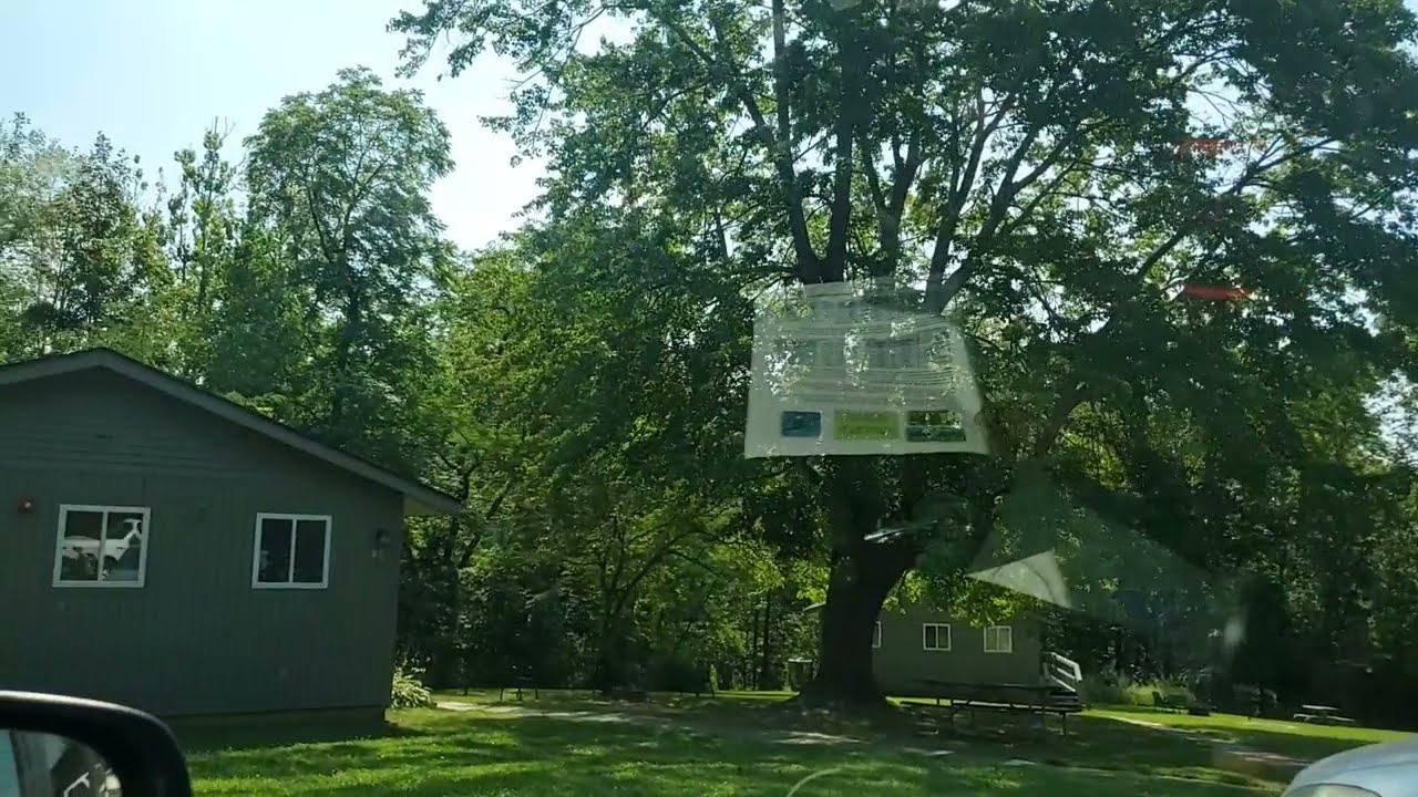 Cowan Lake State Park driving tour of Cabin area