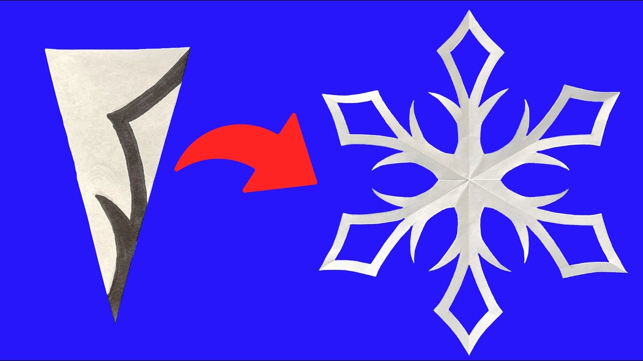 Comment faire un flocon de neige en papier 10 Kirigami Flocon de neige | Artisanat en papier de Noël