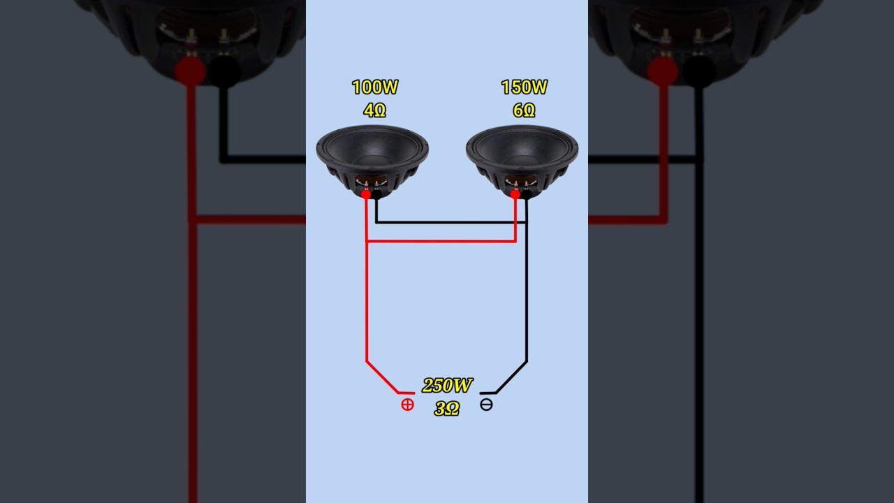 Speaker parallel connection #diy #shorts #electronics