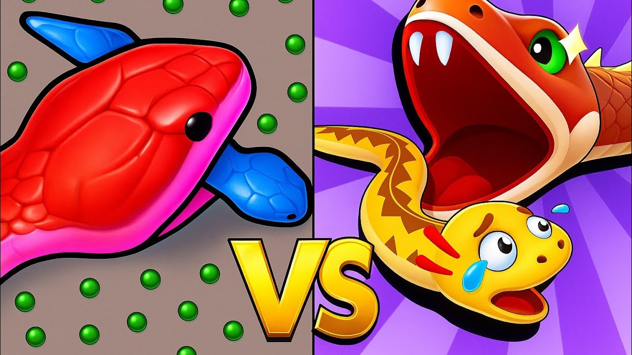 Snake Clash.io VS Worms Clash.io – Ultimate Showdown! 🐍🪱#gamingvideos 