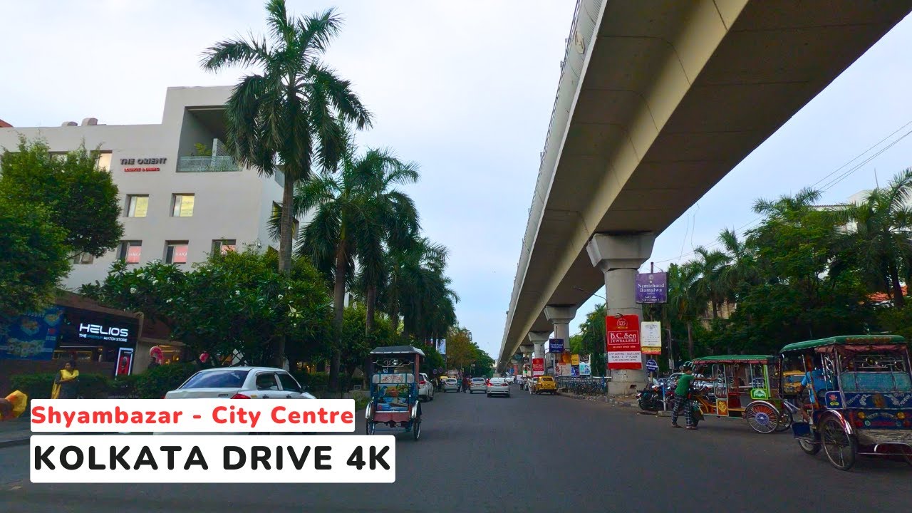 Shyambazar: Ultadanga: City Centre Saltlake: Kolkata Drive 4K