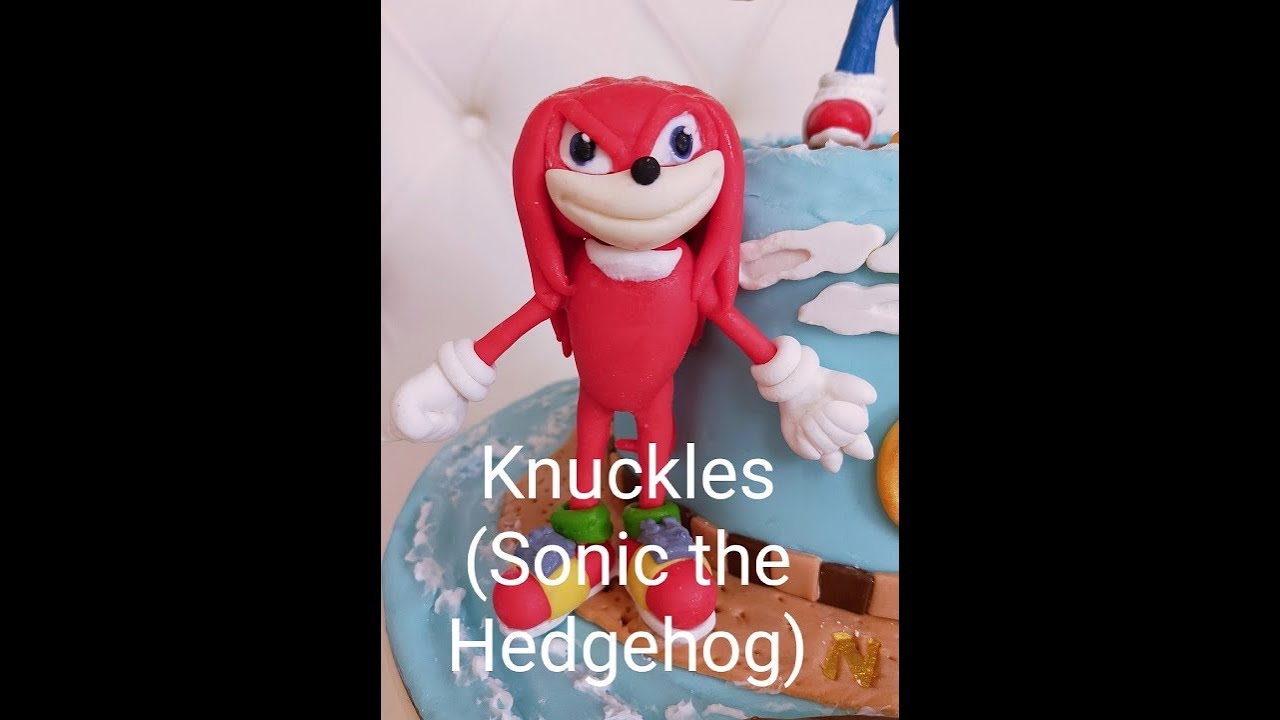 How to make Knuckles Fondant cake topper/decor