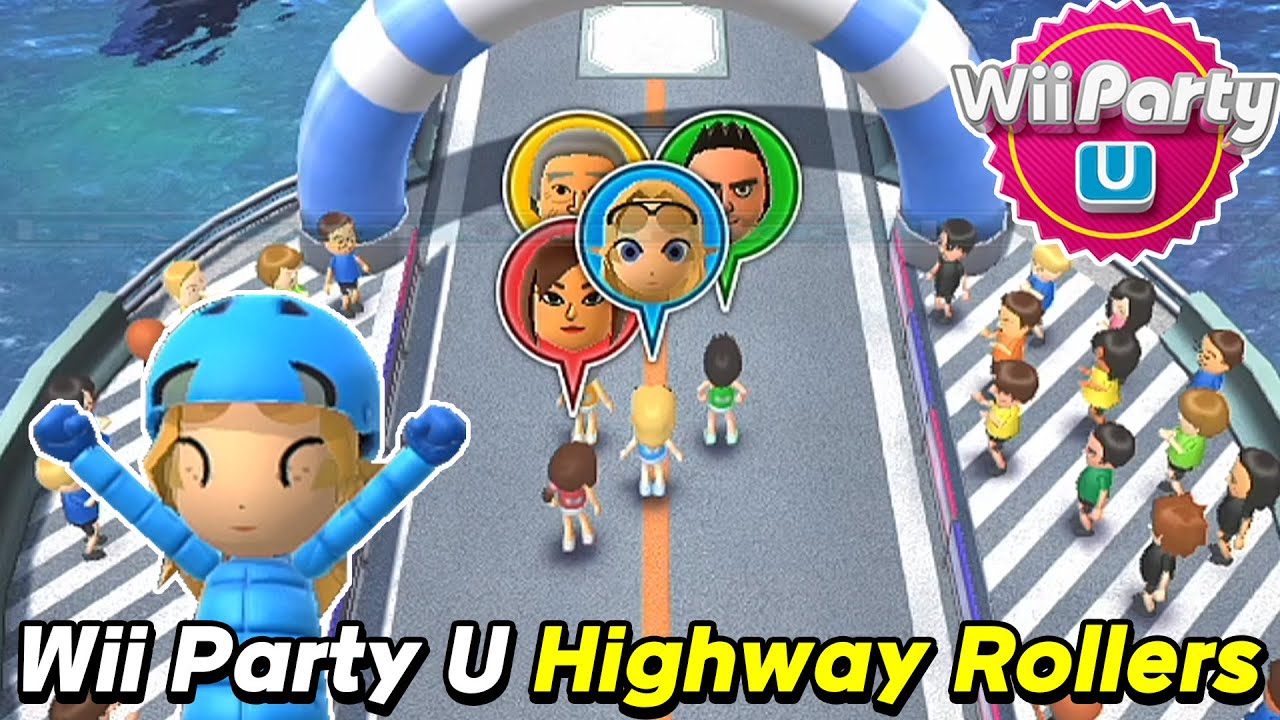 Wii Party U Highway Rollers Gameplay Zelda vs Se-youung vs Guillermo vs Bowen | AlexgamingTV