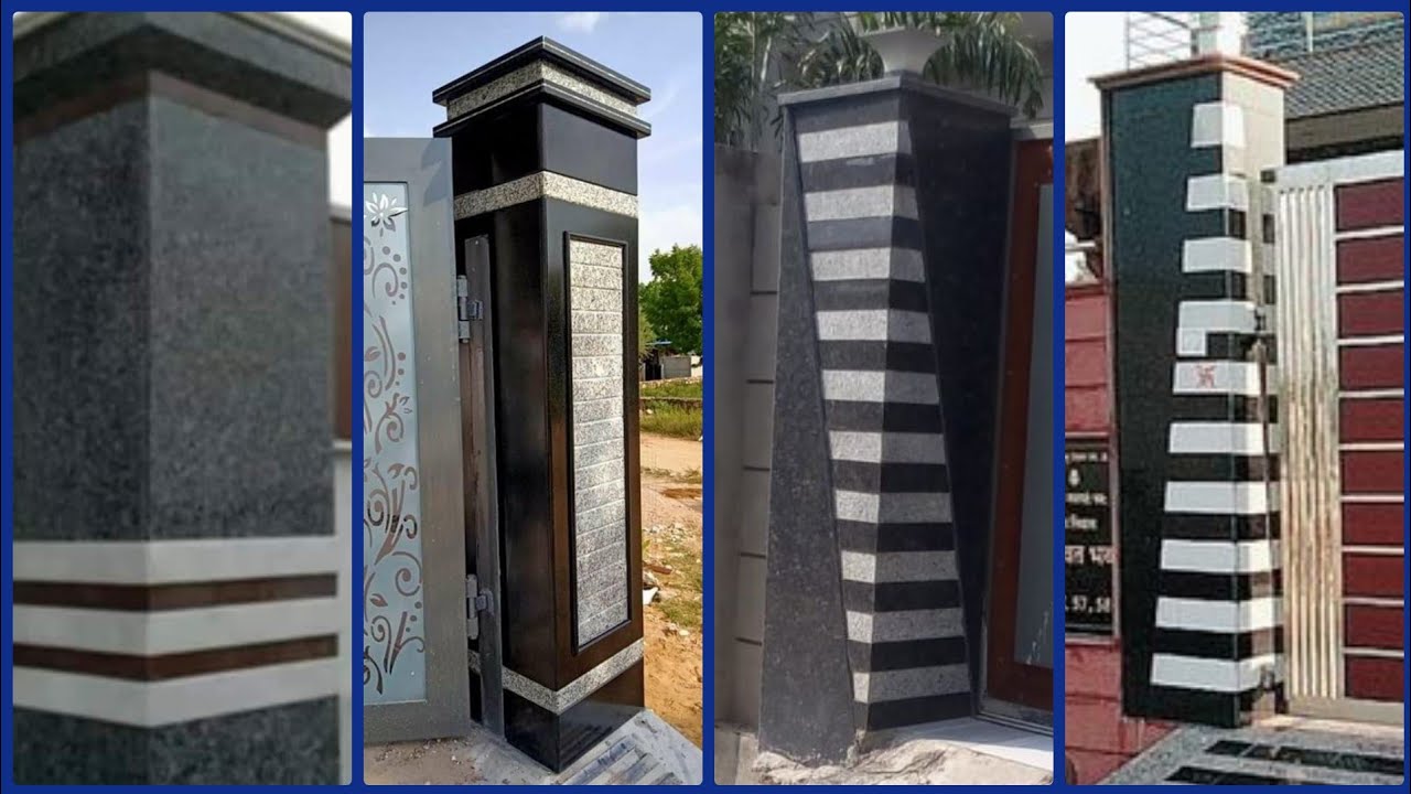 Strong And Beautiful Main Gate Piller Design 2022 || Marble & Granite Piller Ideas