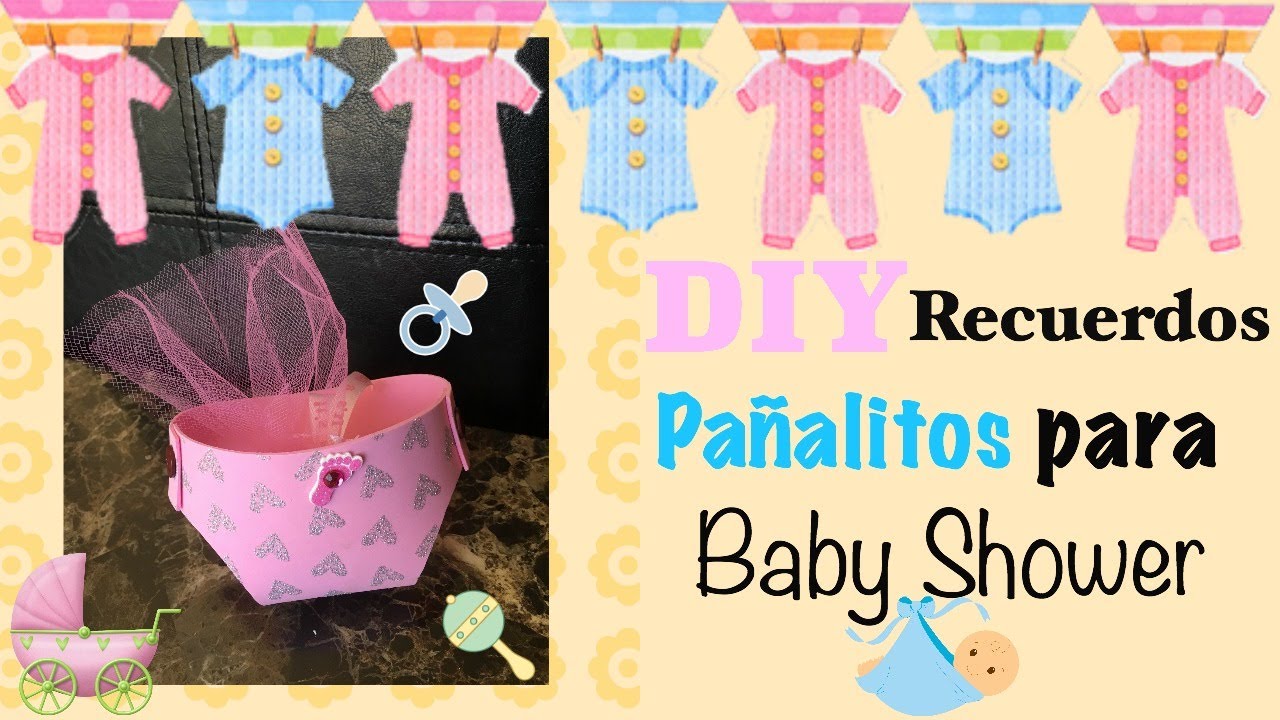 DIY Recuerdos de Pañalitos Para Baby Shower / DIY Baby Shower Party Favors