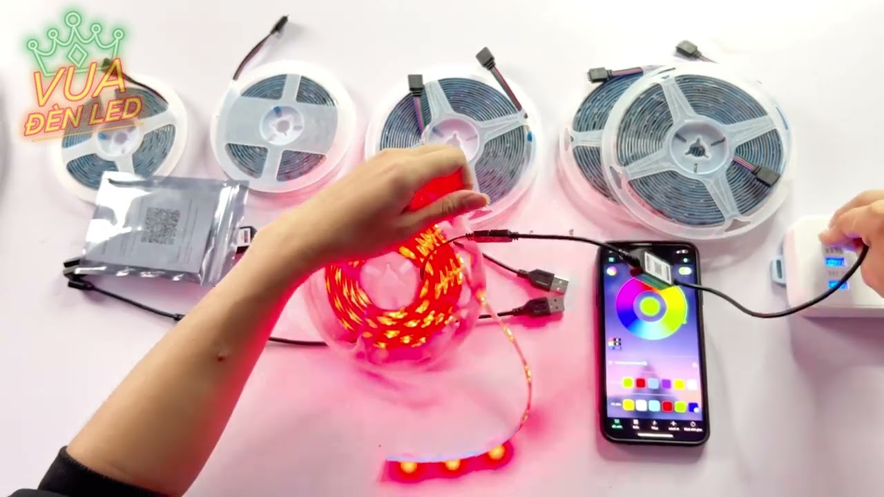 Cắt dây led RGB sao cho đúng? - Đèn Led RGB cắt ra có sáng không? | vua đèn led