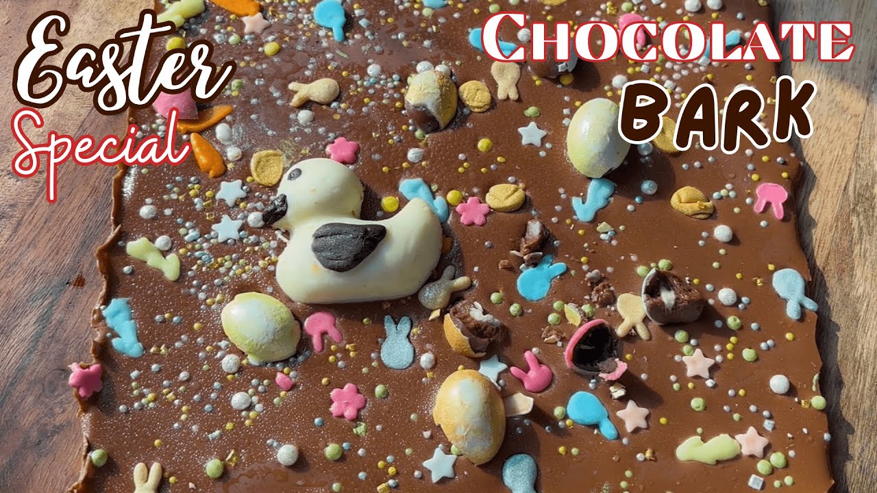 Easter Chocolate Bark | Quick and Easy No Bake Treat Easter Recipe | DIY Easter Chocolate Bark